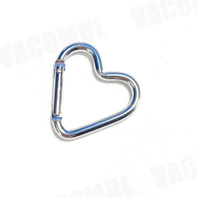 على شكل قلب حلقة تسلق من الألومنيوم المفاتيح كليب أدوات في الهواء الطلق زجاجة ماء كيرينغ هوك تسلق التخييم طقم السفر هوك ملحق - 6