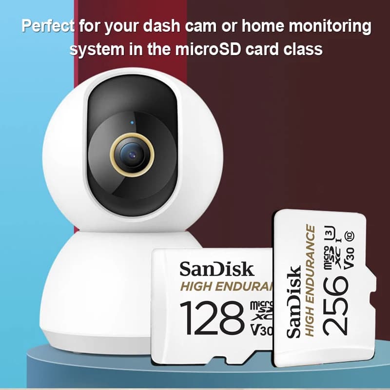 SanDisk HIGH ENDURANCE Memory Card Micro SD 32GB 64GB 128GB 256GB Class 10 UHS-1 V30 U3 4K MicroSD TF Trans Flash Mikro Card - 3