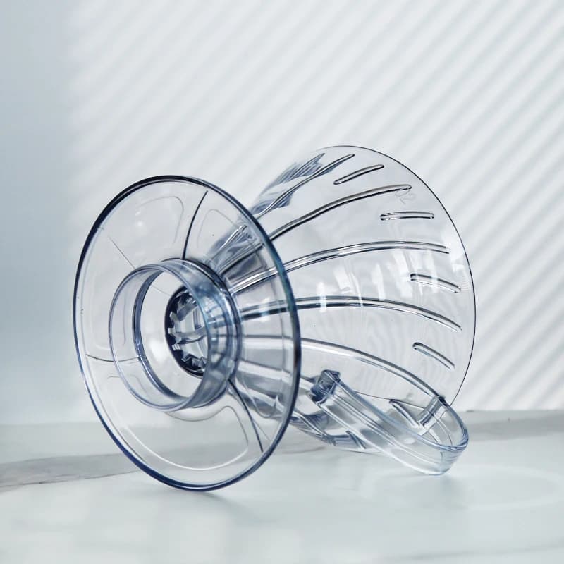 مجموعة صانع القهوة على شكل V بزاوية 60 درجة، كوب مرشح القهوة بالصب، كوب مرشح يدوي حلزوني - 3