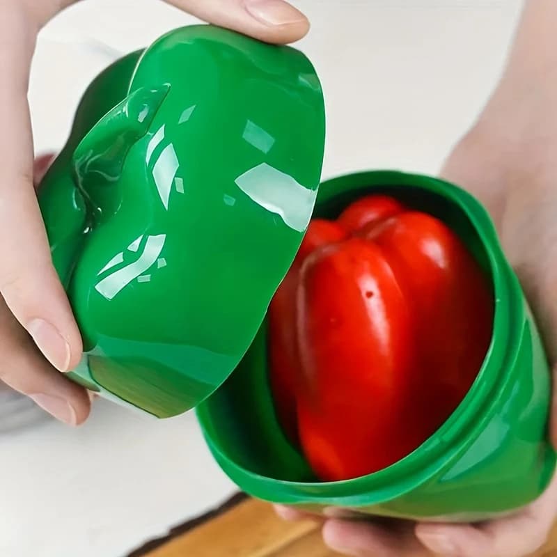 Food Box Plastic Sealed Creative Organizer Crisper Vegetable Containers Onion Garlic Green Pepper Fresh Storage Kitchen Tool - 3