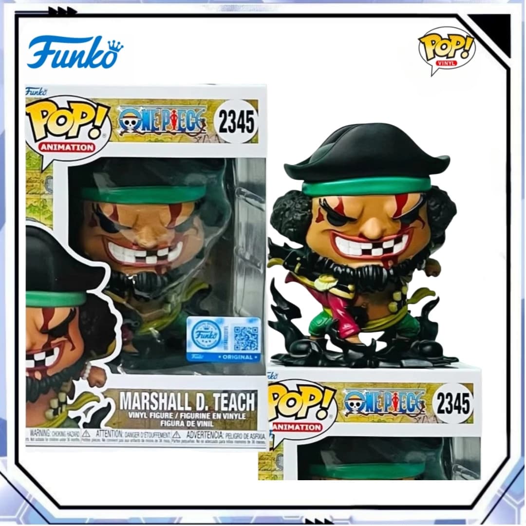 Anime One Piece Marshall D.Teach Black Hole Figure Funko Pop Official Licensed Authentic Statue Limited Edition Fans Toy Gift