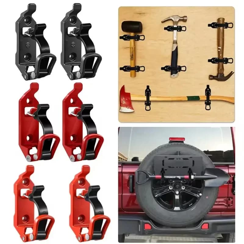 2-4 قطع حامل تثبيت الأدوات حامل تركيب على الحائط حامل فأس الحفر تحرير سريع مشبك حامل فأس الحفر سيارة قافلة قارب إكسسوارات منزلية - 2