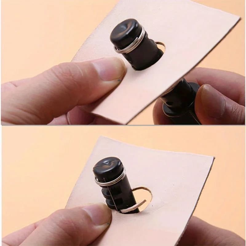 صانع دانتيل جلدي، أداة قطع يدوية مع 3 شفرات للحرف الجلدية - 4