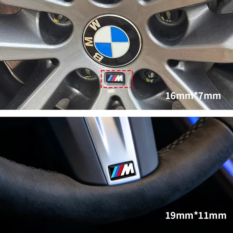 ملصقات عجلة قيادة لسيارات BMW M Performance، متوافقة مع عدة موديلات - 5