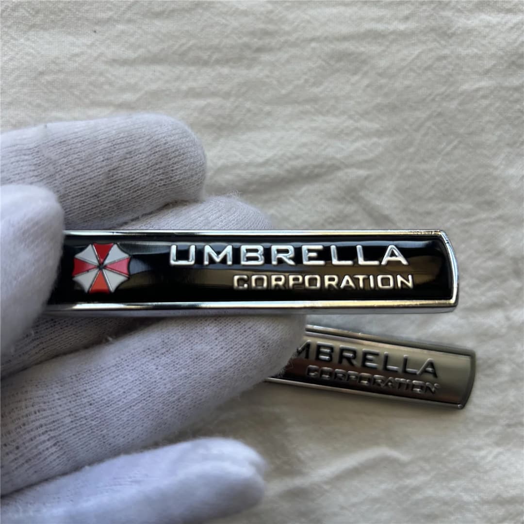 شعار سيارة معدني Resident Evil Umbrella مناسب للصندوق الخلفي والذيل والجانب ملصق إكسسوارات زخرفية - 5
