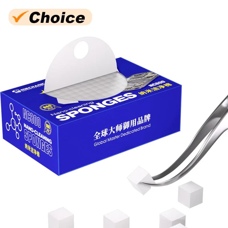 إسفنجة تنظيف نانو Mechanic NC800 مستخدمة على نطاق واسع قطن عالي الكثافة مقاومة قوية للاهتراء أداة تنظيف إسفنجية بدون تكتلات