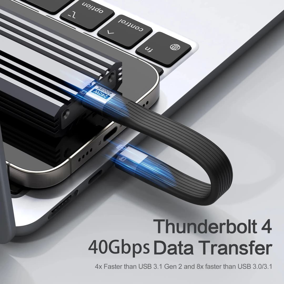 ASUS Thunderbolt 4 40Gbps USB4 Type-C Cable 8K 60HZ PD 240W Fast Charging USB-C Data Cable  Wire Laptop Mobile Phone - 4