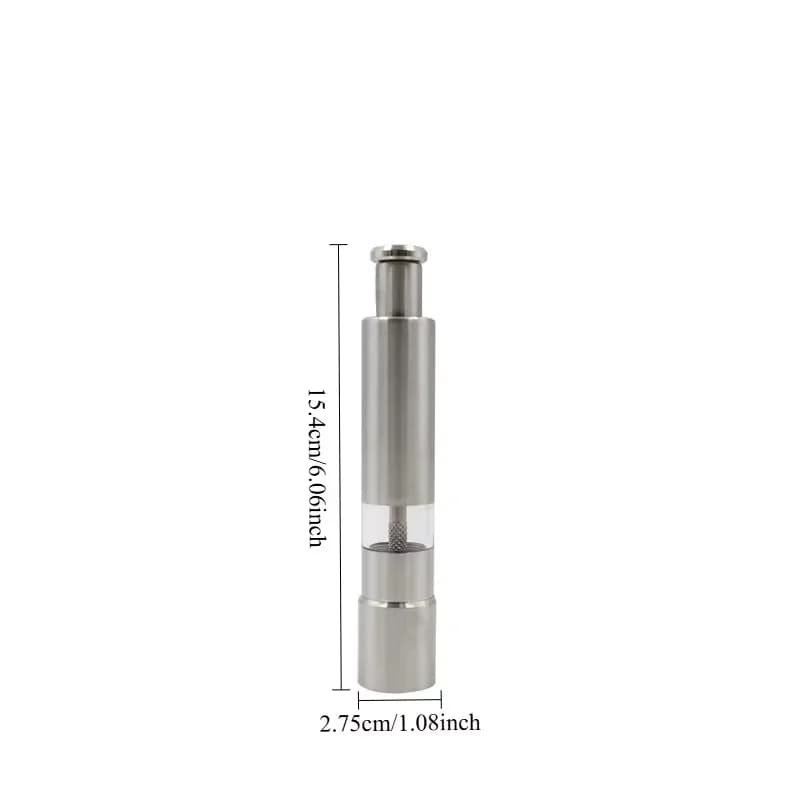 Manual Salt and Pepper Grinder ,Household Sea Salt Ginder,Creative Stainless Steel SpiceGrinder,Manual Sea Salt Mi - 6