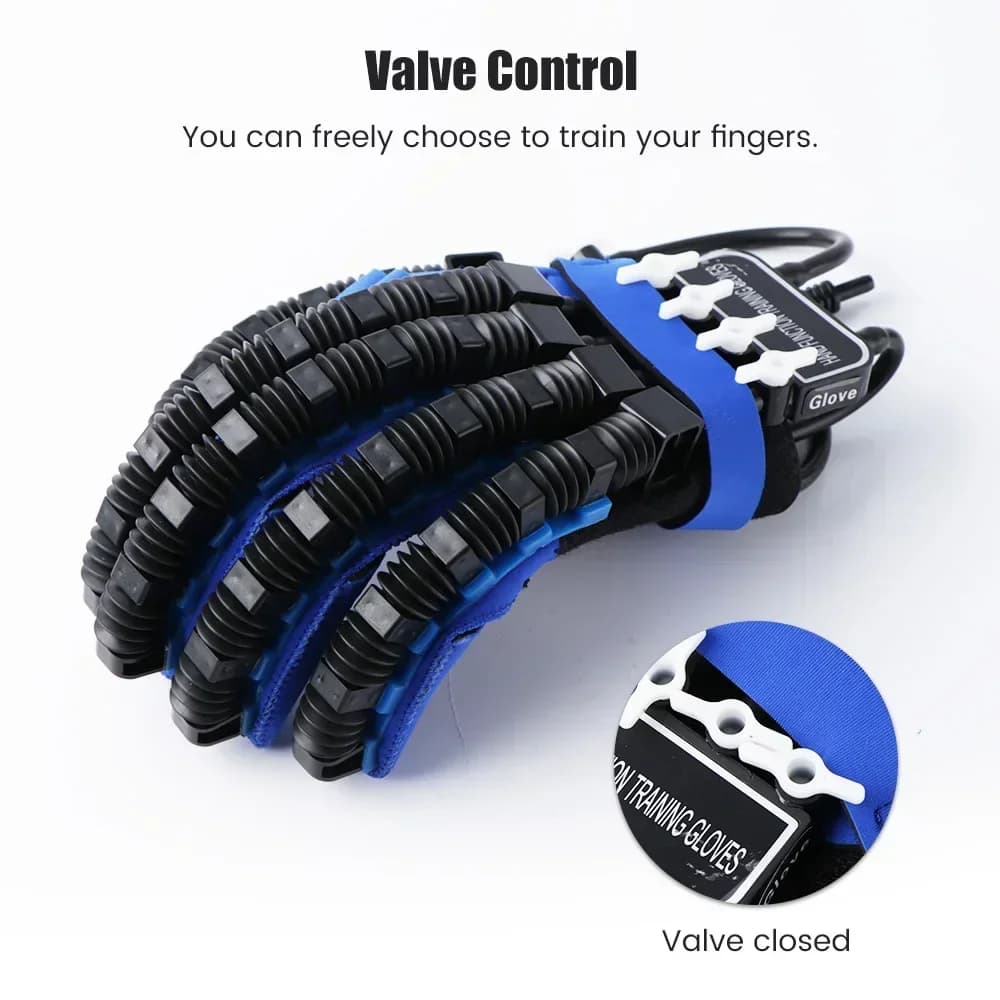 Left & Right Hand Finger Rehabilitation Exerciser Robot Gloves Stroke Hemiplegia Cerebral Infarction Training Equipment Therapy - 4