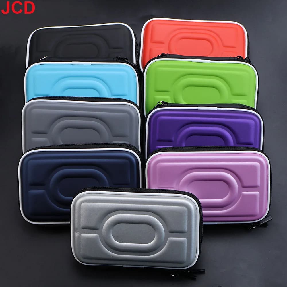 JCD 1pc Colors EVA Hard Case Storage Bag Pouch For 3DS NDSL NDSI GBA GBC Console Protective Carry Cover - 2