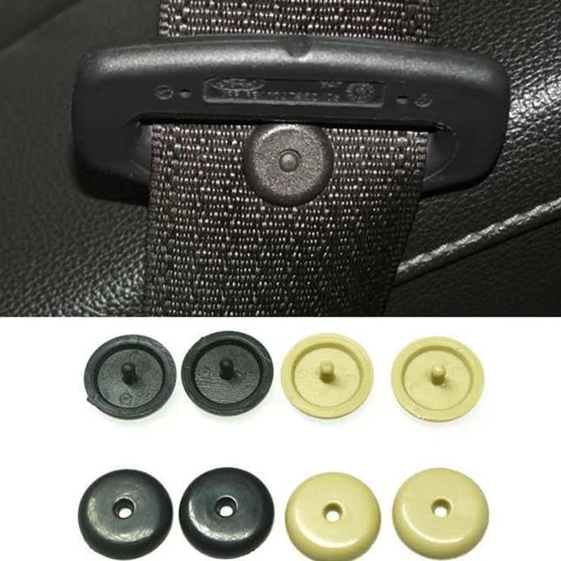1/10/20pcs Car Parts Auto Safety Seat Belt Black Plastic Stopper Pitch Limit Buckle Clip Retainer Retainer Seatbelt Stop Button - 2