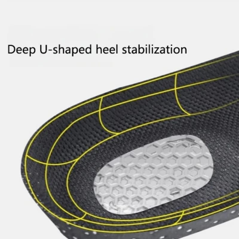 نعال داخلية أحذية داعمة لتقويم العظام قابلة للقص للرجال والنساء، وسادة جري ناعمة، وسادة جل الذاكرة مع امتصاص العرق - 2