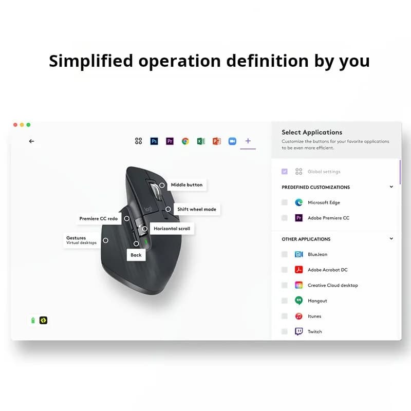 ماوس بلوتوث لاسلكي Logitech MX Master 3S، سلسلة Master - مريح، صامت، ماوس مكتب عالي الجودة بالجرافيت - 6