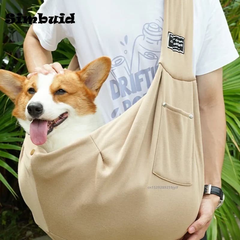 Comfortable Dog Bag Pet Out Crossbody Shoulder Bag Outdoor Travel Portable Cat Puppy Sling Bag Tote Pet Carrying Supplies - 4
