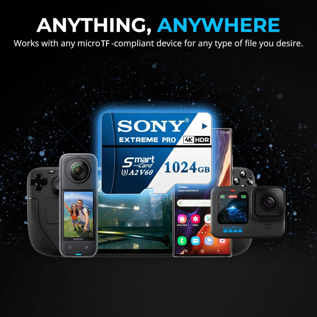 بطاقة ذاكرة SONY فائقة السرعة SD، بطاقة Micro TF SD، بطاقة فلاش عالية السرعة Class10، 1 تيرابايت، 512 جيجابايت، 128 جيجابايت، 256 جيجابايت، للهاتف والكمبيوتر والكاميرا - 5