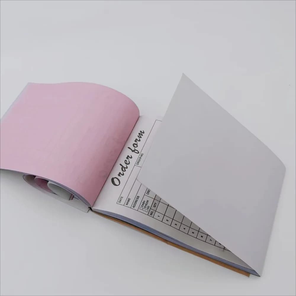 1/5 قطعة كتب إيصالات 'شكرًا لك' مع ورق مقوى، كتاب فاتورة مبيعات خالي من الكربون للأعمال الصغيرة، جزءين، مقاس 3.7 × 5.1 بوصة (مجموعة من 50) - 5