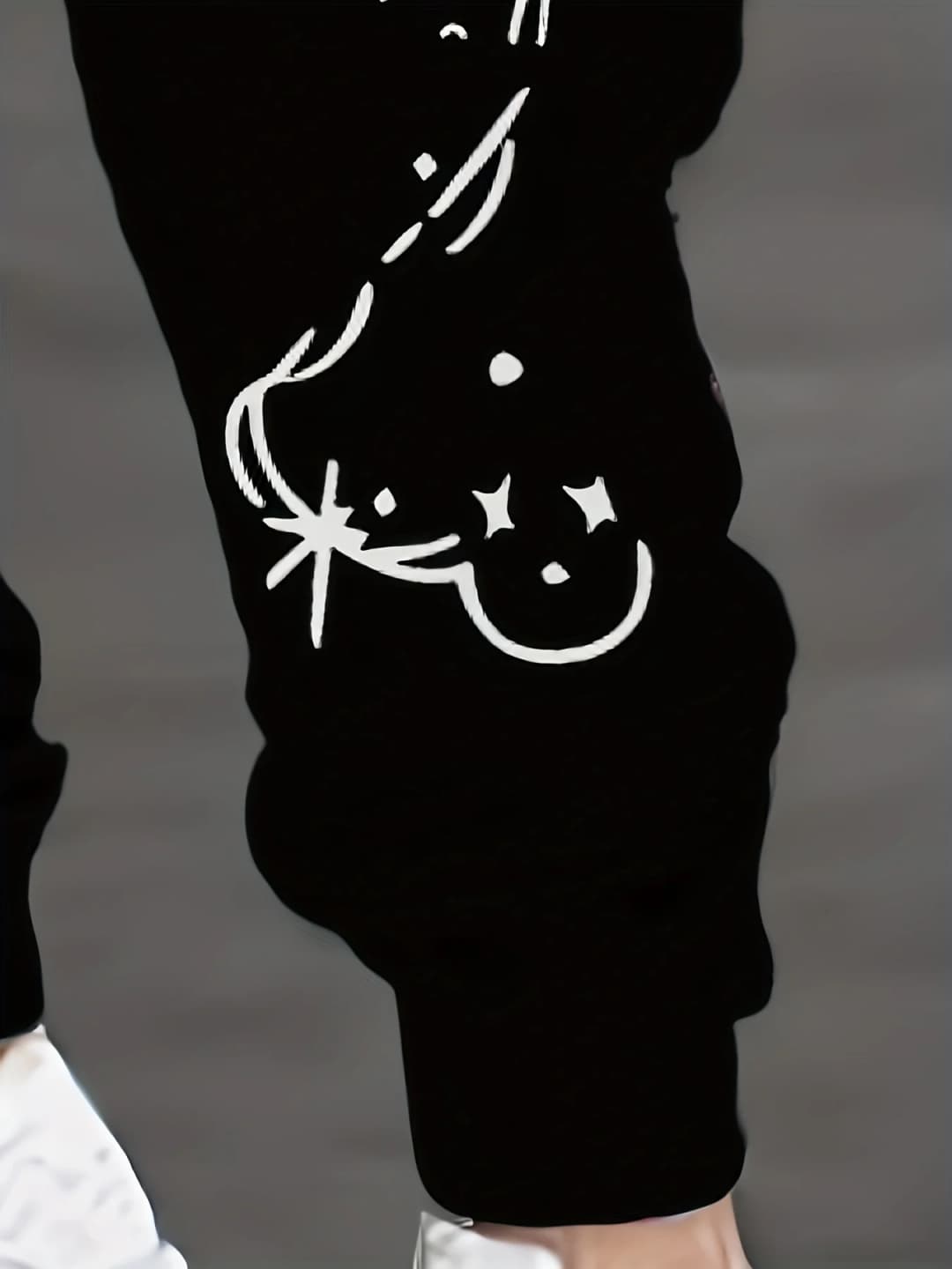 بنطلون رجالي طويل جديد لخريف 2025، كاجوال، تزلج، وجه مبتسم مطبوع، بنطلون هيب هوب خارجي - 5