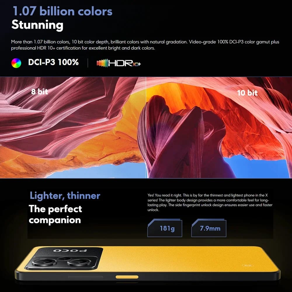 Poco X5 Pro 5G Global Version Smartphone 128GB/256GB Snapdragon 778g 120Hz AMOLED Flow Dotdisplay 108Mp 67W NFC - 6