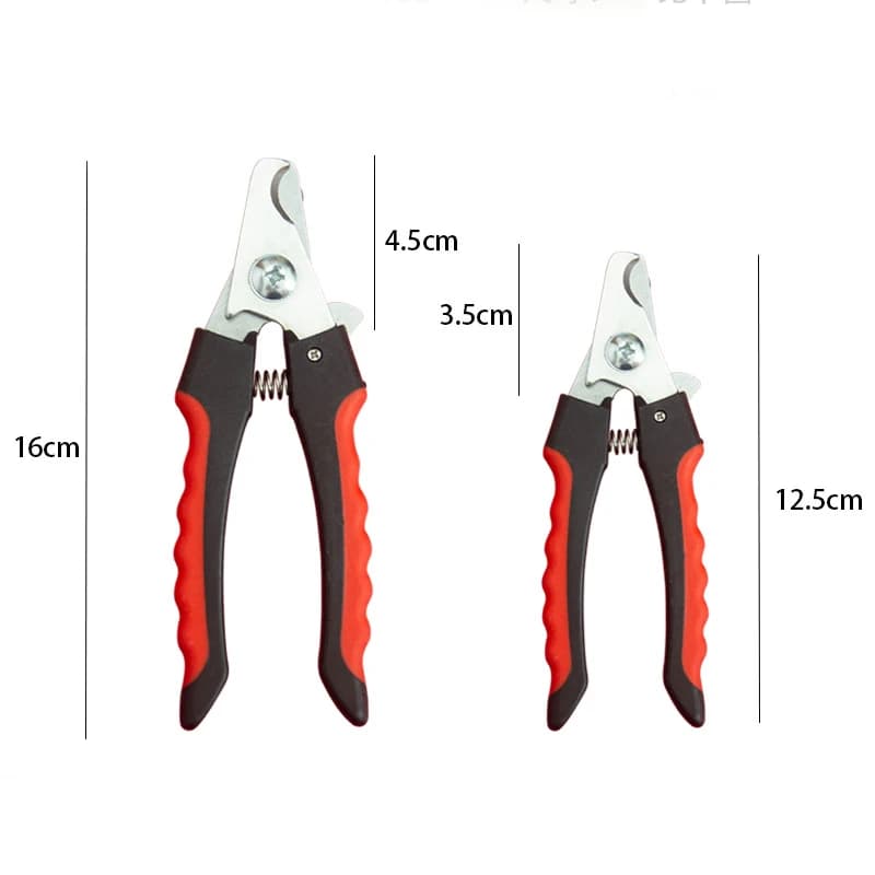 Pet Nail Clippers with Sickle Large Dog Nail Clippers Stainless Steel Grooming Scissors Nail Clippers Multifunctional Teddy Cat - 2