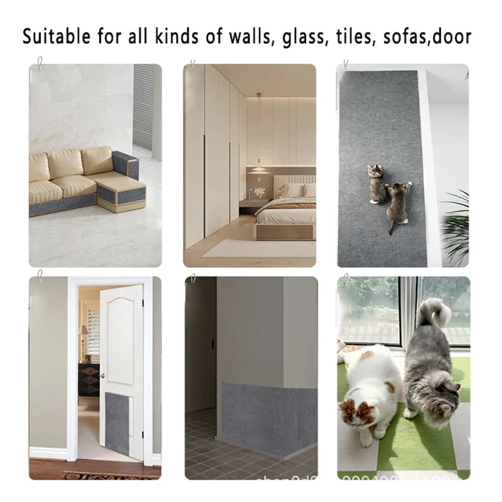 ذاتية اللصق القط خدش حصيرة التشذيب القط السجاد القط خدش السجاد الزاوية جدار القط DIY بها بنفسك خدش أريكة حامي أثاث - 6