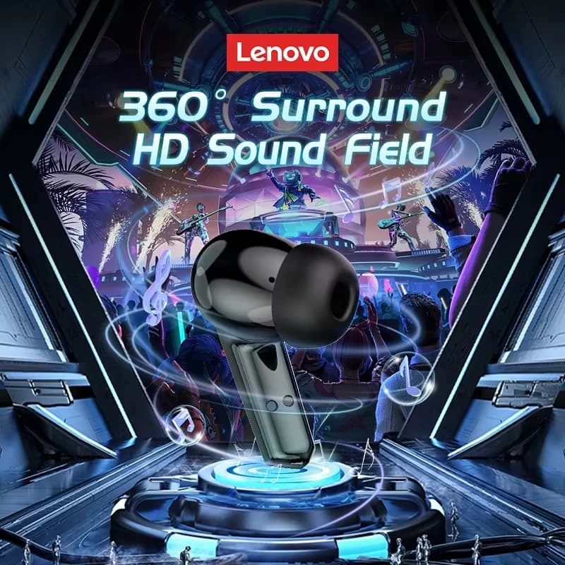 Lenovo Bluetooth Wireless Headphones Built In Microphone USB Type C Charging Port Noise Isolating Comfortable Over Ear Headset C - 3
