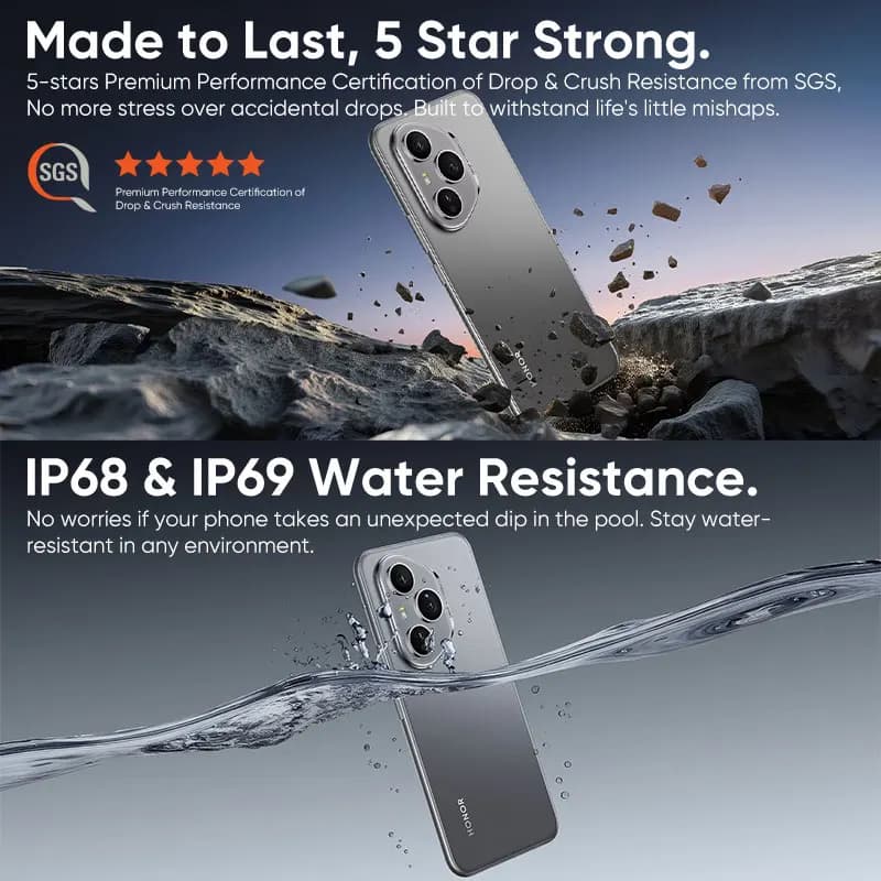 هاتف هونر 400 برو 5G إصدار عالمي أصلي، كاميرا 200 ميجابكسل، معالج سنابدراجون 8 جين 3، شاشة AMOLED 6.7 بوصة، شحن سلكي 100 واط، شحن لاسلكي 50 واط - 6