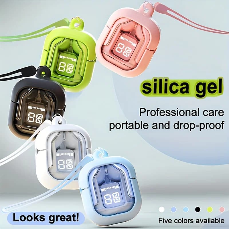 T2 TWS سماعات أذن بلوتوث لاسلكية 5.0 سماعات ألعاب رياضية للحد من الضوضاء سماعة ميكروفون مع سماعات عرض LED