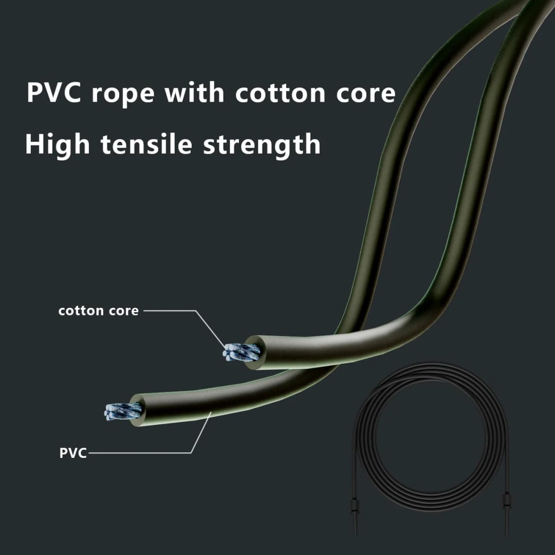 حبل قفز احترافي قابل للتعديل من PVC للأطفال والكبار، لممارسة اللياقة البدنية في الصالة الرياضية - 6