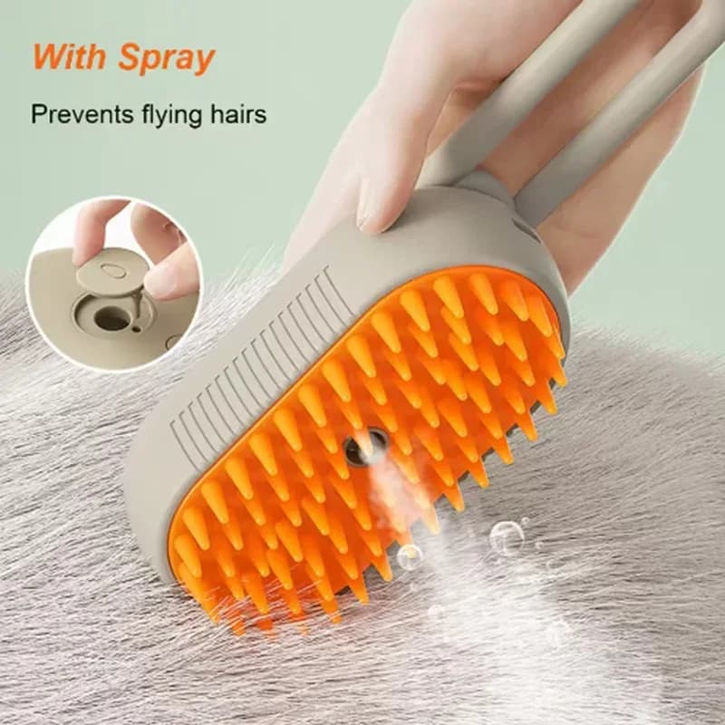 Pet Comb Cat Dog Pet Spray Massage Comb Cleaning Hair Removing Comb Dog Comb Spray Anti-Skies Comb Pet Bath Brush - 4