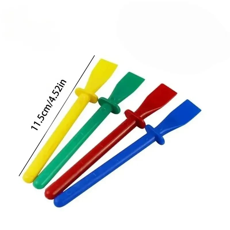 Glue Spreaders,Polypropylene Glue Smear Sticks Applicator, Painting Scrapers For Handmade DIY Art Leather Craft Tool - 4
