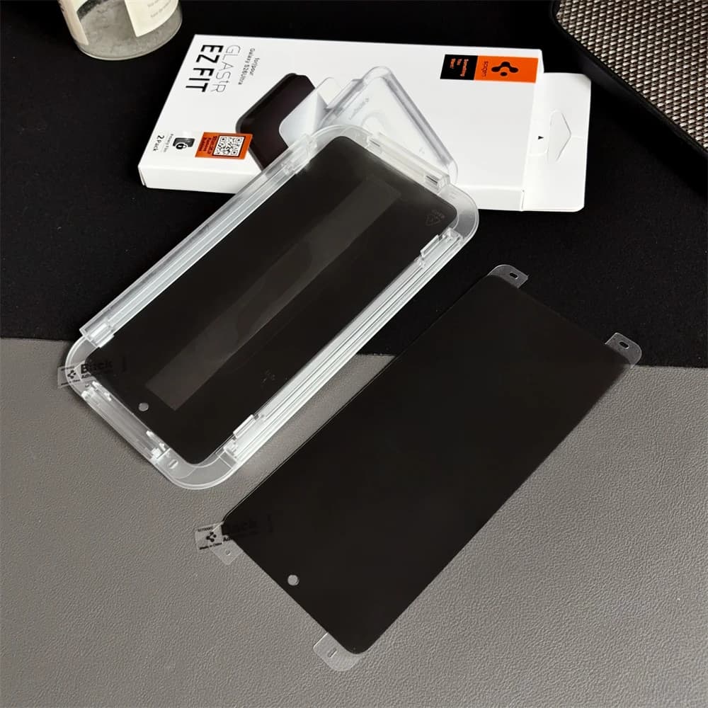 2 قطعة من زجاج الحماية Spigen Glas.tR EZ Fit مع مستشعر محمي وزجاج مقوى وواقي شاشة عالي الدقة لهواتف Samsung Galaxy S26 وS25 وS24 Ultra - 6