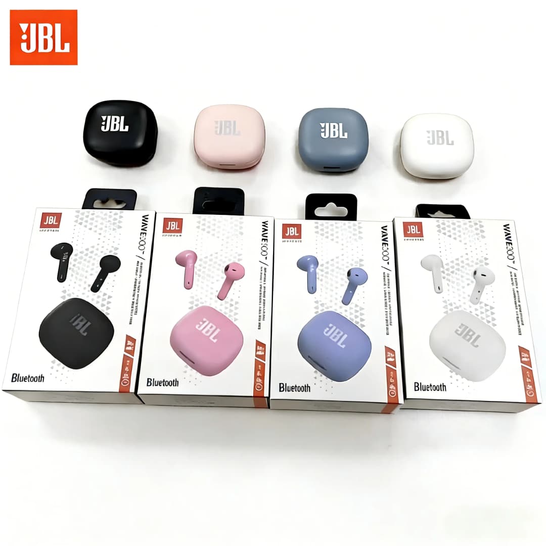 سماعات بلوتوث لاسلكية حقيقية JBL Wave 300 TWS، سماعات أذن JBL W300، صوت باس، رياضية، موسيقى، مع ميكروفون - 6