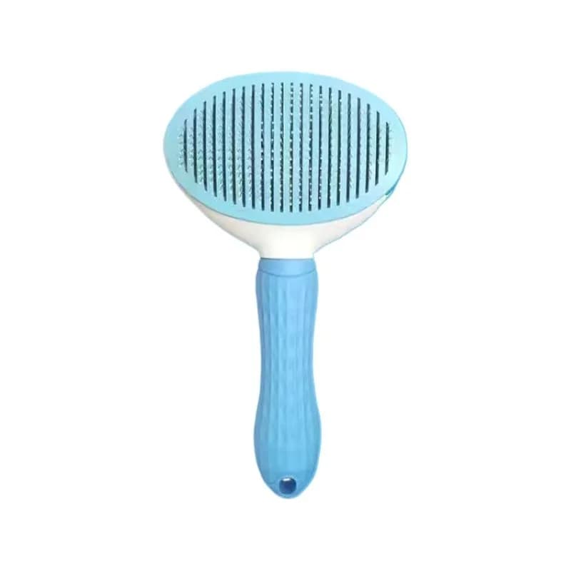 Cat Dog Grooming Brush Professional Deshedding Tool for Long-Haired Pets Anti-Tangle Stainless Steel Comb Ergonomic Handle - 6