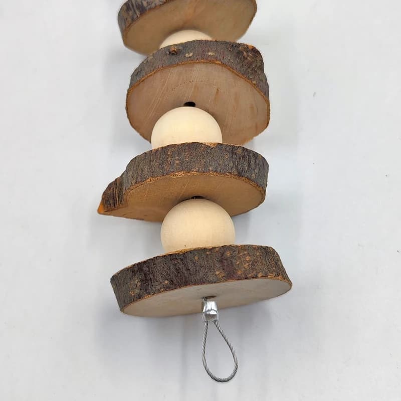 لعبة مضغ للأرانب من الخشب الطبيعي، عصا مضغ لأسنان الحيوانات الصغيرة مثل الأرانب والشينشيلا والهامستر والخنازير الغينية D9207 - 5