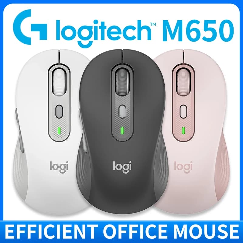 ماوس لوجيتك M750/M650 بلوتوث لاسلكي، للاستخدام المكتبي، هادئ، لأجهزة الكمبيوتر المحمولة الصغيرة/الكبيرة - 2