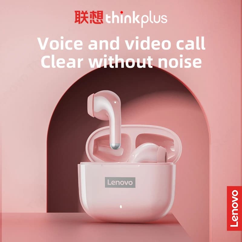 سماعات أذن أصلية 100% Lenovo LP40 Pro TWS لاسلكية بلوتوث 5.1 سماعات رياضية مع تقليل الضوضاء تحكم باللمس 250mAH جديدة 2022 - 4