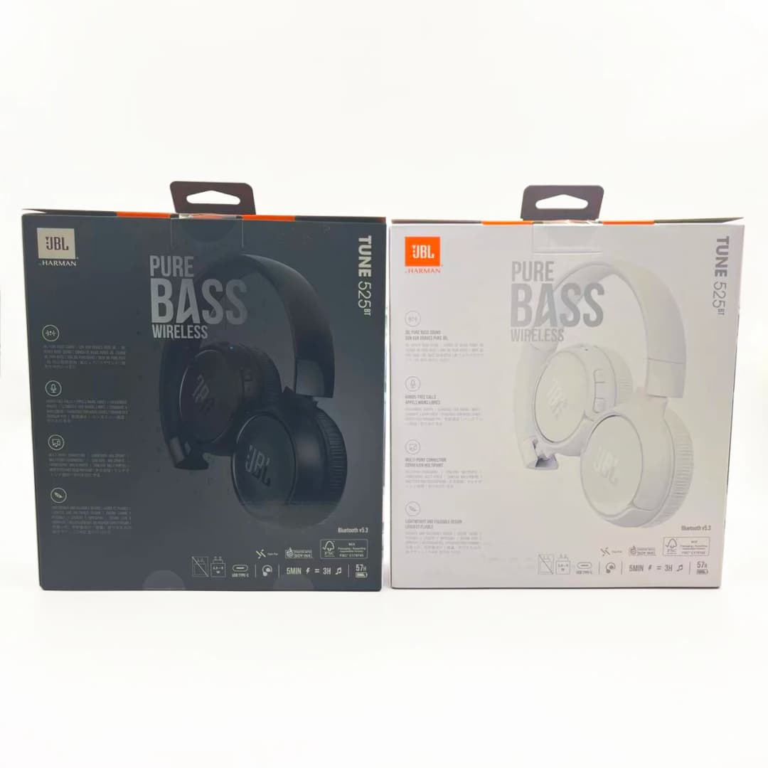 سماعات رأس لاسلكية JBL TUNE 525BT بتقنية البلوتوث، بطارية تدوم حتى 50 ساعة، مناسبة للموسيقى والألعاب والبث المباشر - 3
