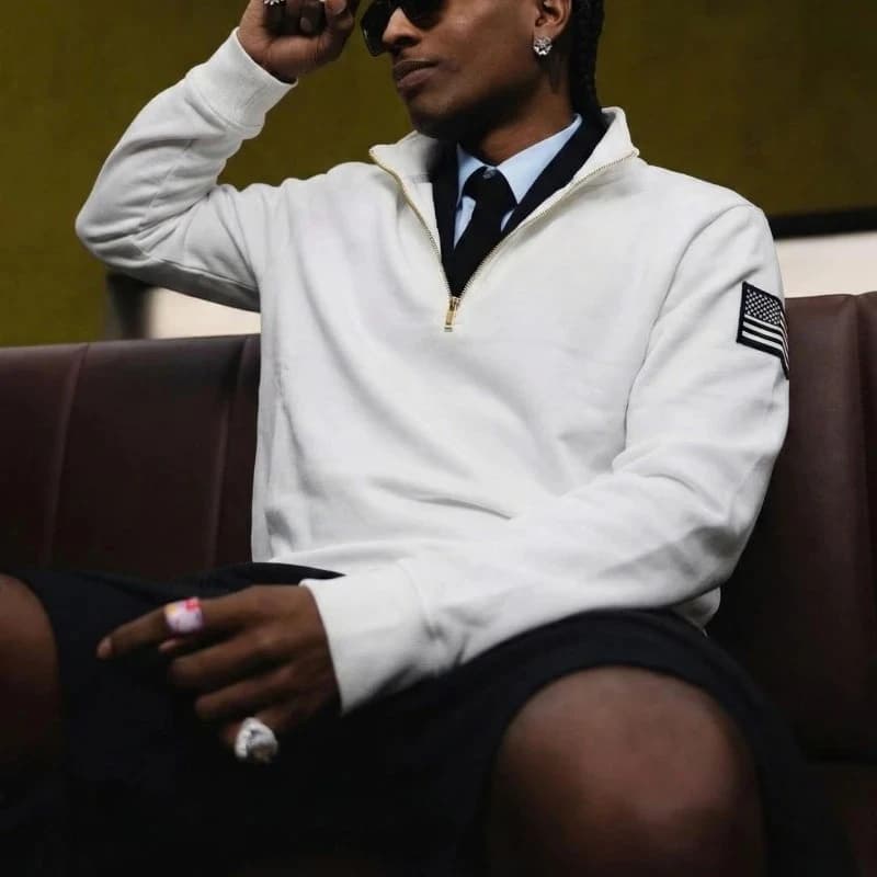 سترة Y2K ريترو برقبة بسحاب وتطريز ثلاثي الأبعاد هودي بسحاب ربعي ملابس الشارع الكلاسيكية الأمريكية ملابس للجنسين - 2