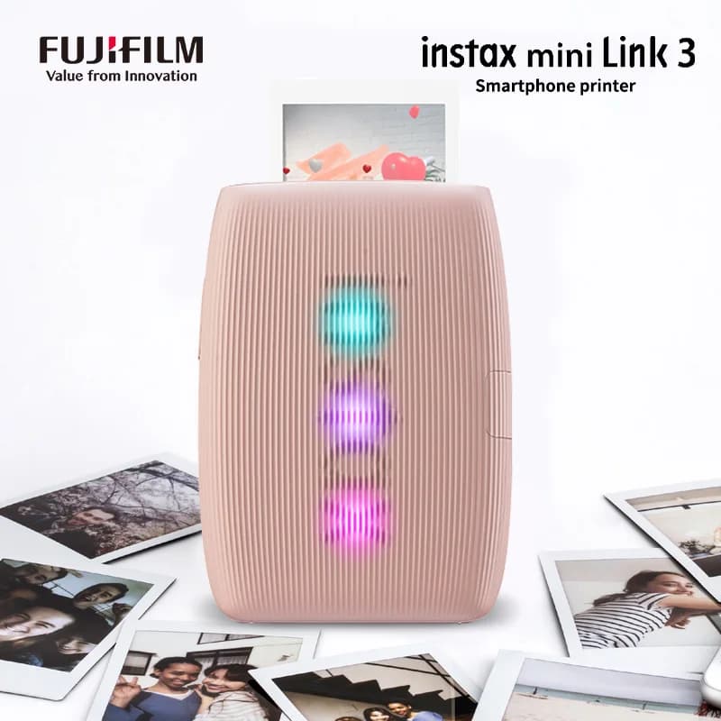 كاميرا صور Instax أصلية، طابعة Fujifilm Instax Mini Link 3 للهواتف الذكية، آلة أفلام، كاميرا Fujifilm جديدة - 2