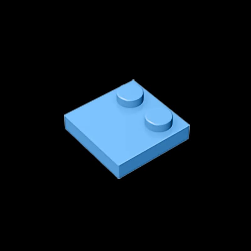 Gobricks GDS-1483 Tile, Modified 2 x 2 with Studs on Edge  compatible with lego 33909 pieces of children's toys - 4