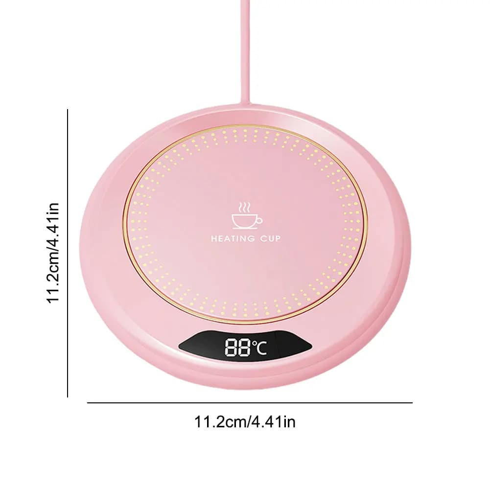 USB Coffee Mug Warmer with 3 Temperature Settings Coffee Warmer Plate Coffee Cup Warmer for Coffee Milk Tea Beverage - 6