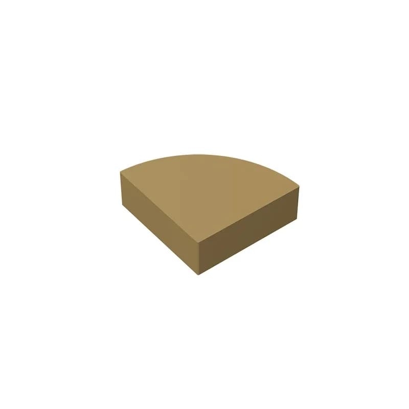 Gobricks GDS-1307 Tile, Round 1 x 1 Quarter compatible  lego 25269 children's DIY Educational Building Blocks Technical - 3