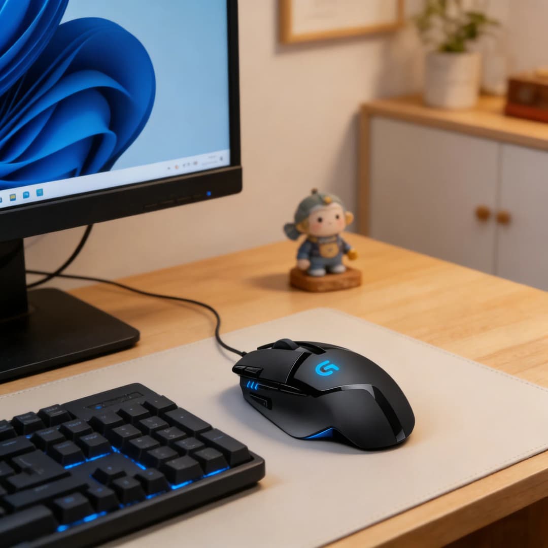 فأرة الألعاب السلكية Logitech G402 بدقة 4000DPI، 8 أزرار قابلة للتعديل، متوافقة مع Windows وMac وأجهزة الكمبيوتر المحمولة