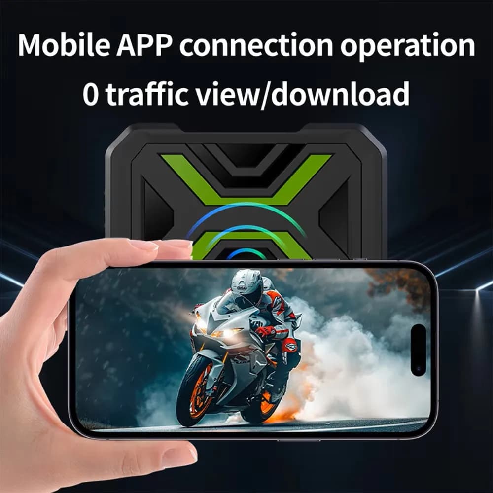 JIUYIN Dual 1080P Motorcycle DVR Full Body Waterproof Moto Camera WiFi Dash Cam Front Rear Driving Video Recorder Black Box - 2