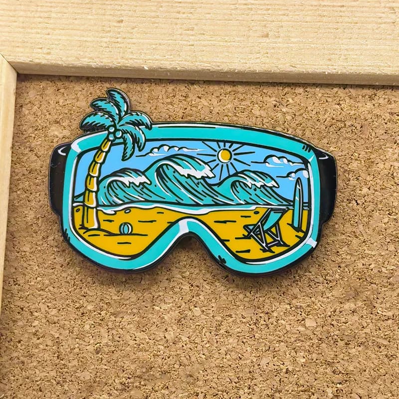 Travel Collection Brooch Hike Bag Mountain Camera Wild Map Car Outdoor Camp Heart Nature Scenery Metal Badge Lapel Pins Jewelry