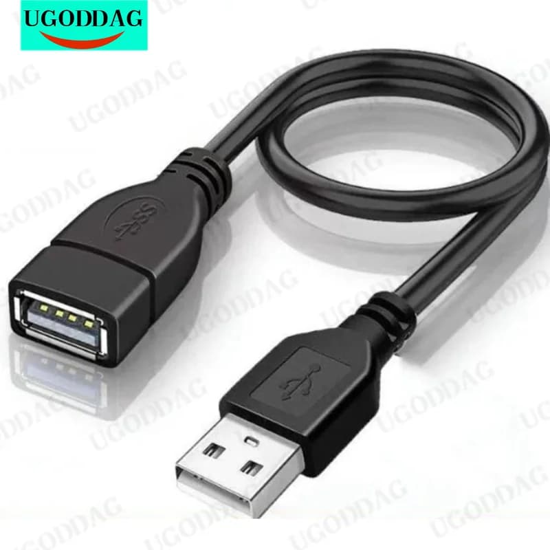 كابل تمديد مزامنة بيانات USB 2.0 من ذكر إلى أنثى، كابل USB لكمبيوتر محمول ولوحة مفاتيح
