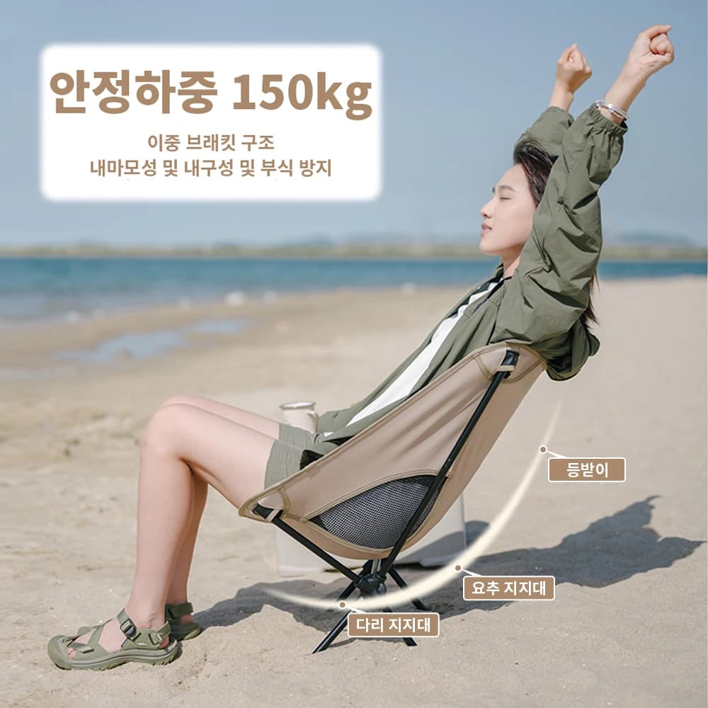 Naturehike 2023 Camping Chair Outdoor Ultralight Widen Folding Chair Portable Foldable Picnic Chair Travel Beach Fishing Chair - 2