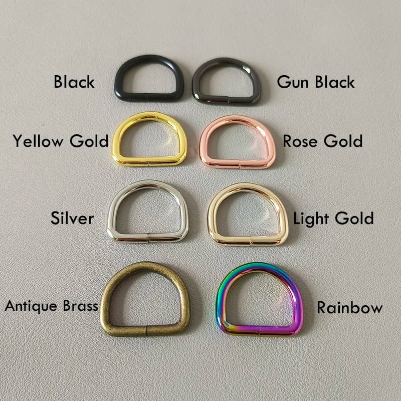 قطعة واحدة من الحلقة المعدنية 25 مم مع مشبك تسلق لملحقات الحقائب والأحزمة وأطواق الكلاب - 2