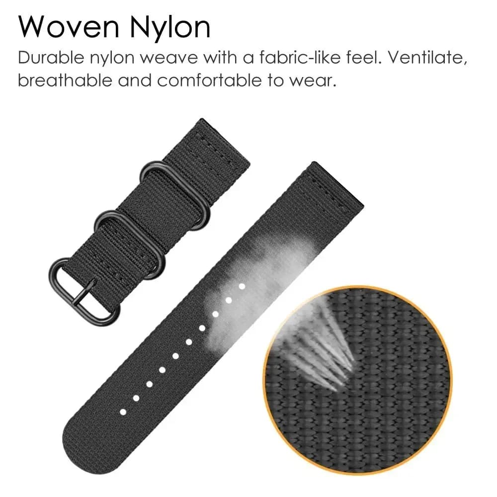 18 24mm 22mm 20mm Woven Nylon Watch Sport Strap Band For Samsung Galaxy 7 6 4 5 Gear S3 Classic Active 2 for Amazfit Fabric band - 6