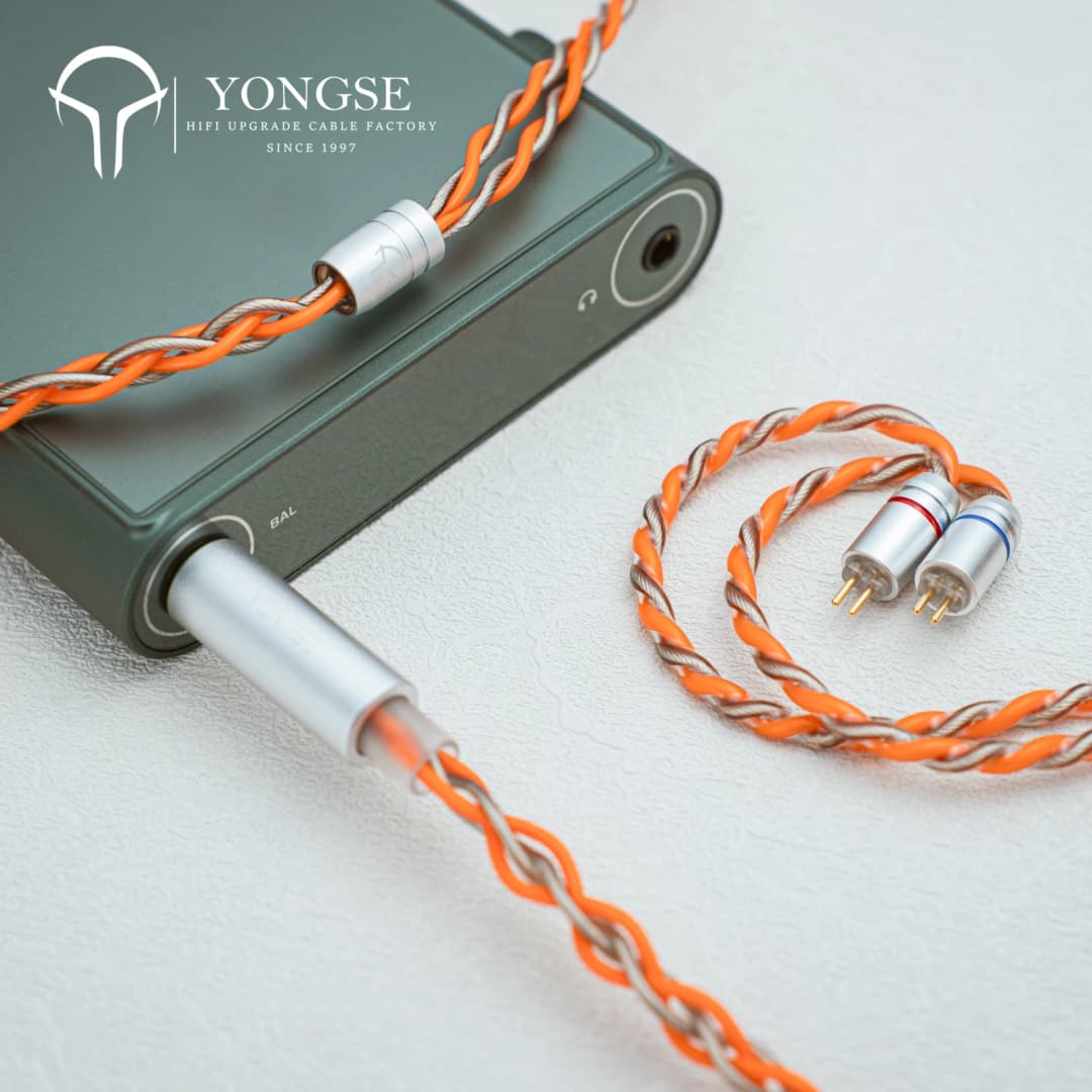 YONGSE TAN / Bounty High Purity Single Crystal Silver-plated Copper Upgrade Earphone Cable Gold Plated Plug - 3